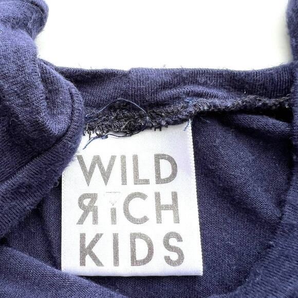 Wild Rich Kids Navy Blue Twirl Dress - Picture 5 of 7